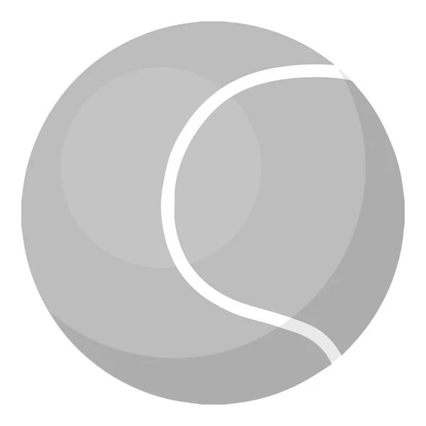 Icône vectorielle balle de tennis dans un style monochrome pour le web — Image vectorielle
