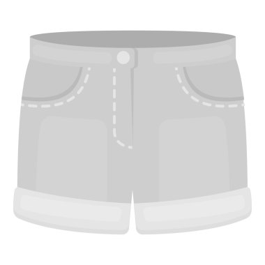 Web ve mobil için vektör çizim şort simgesi
