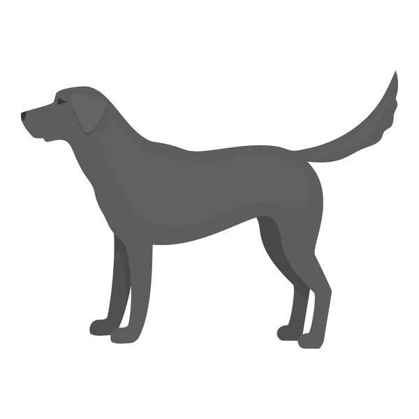 Labrador-Vektorsymbol im monochromen Stil für das Web — Stockvektor