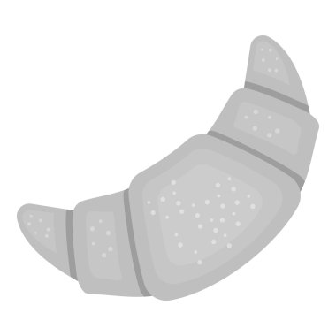 Kruvasan simge vektör çizim için web ve hareket eden