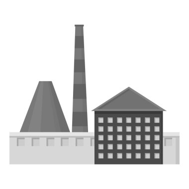 Fabrika simge vektör çizim için web ve hareket eden