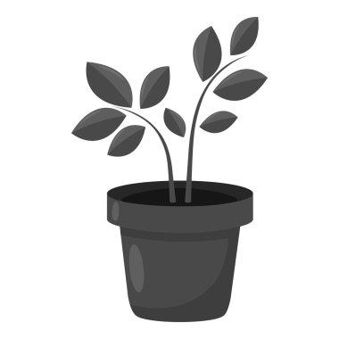 Web ve mobil için vektör çizim bitki simgesi