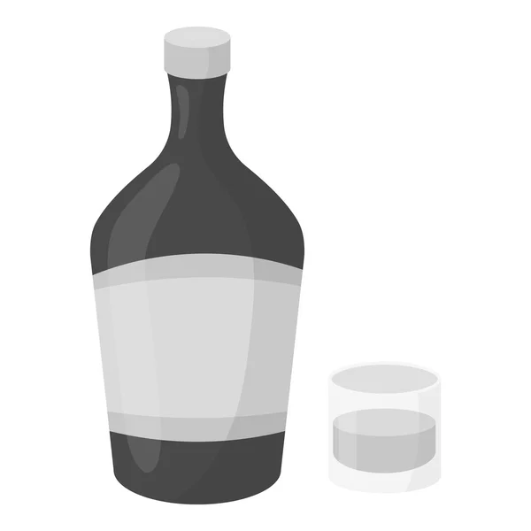 Likier ikona stylu monochromatyczne na białym tle. Alkohol symbol Stockowa ilustracja wektorowa. — Wektor stockowy