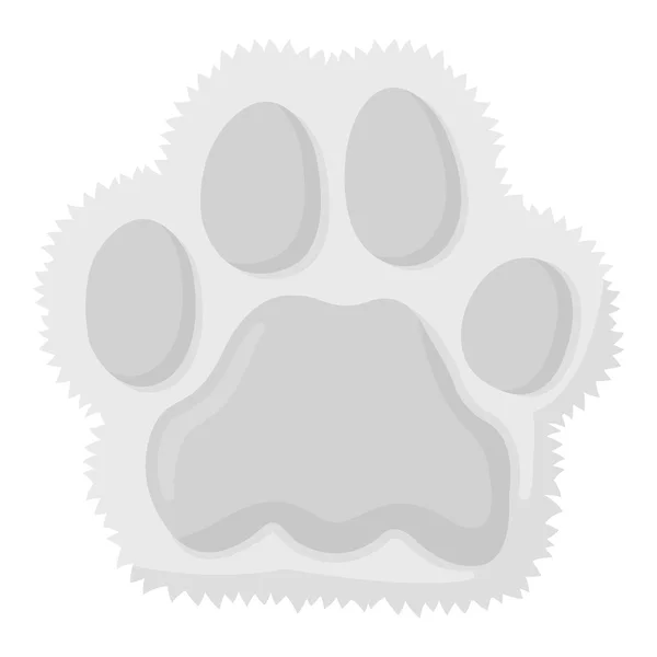 Macska nyomtatás fekete-fehér ikonra. Ábra web és mobil. — Stock Vector