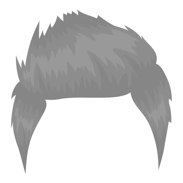 Icono de peinado Mans en estilo monocromo aislado sobre fondo blanco. Barba símbolo stock vector ilustración . — Vector de stock