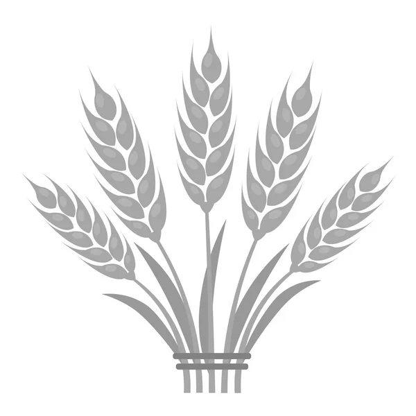 Oreilles de blé icône de l'illustration vectorielle pour le web et mobile — Image vectorielle