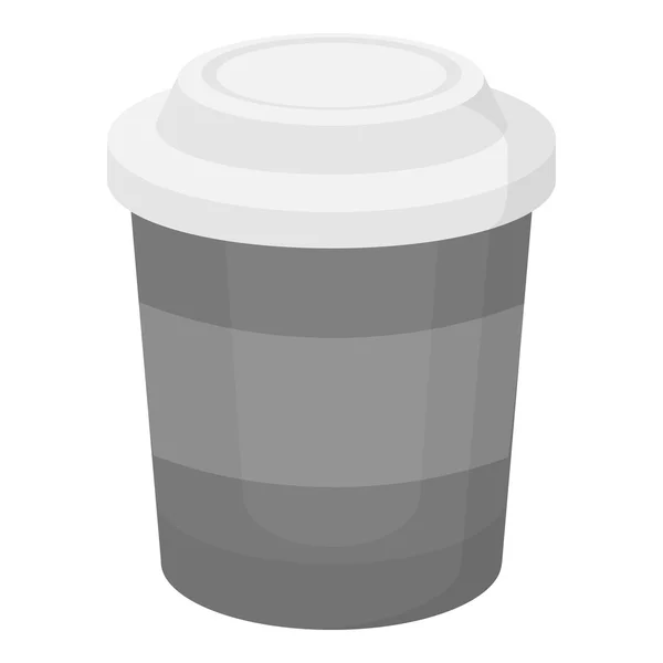 Icono vectorial de café en estilo monocromo para web — Vector de stock