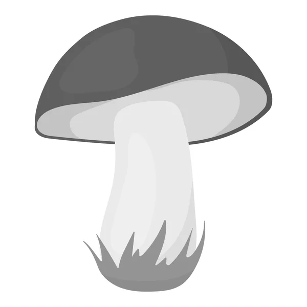 Mushroom vector icono en estilo monocromo para web — Vector de stock