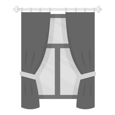 Vektör çizim için web ve hareket eden perde simgesi