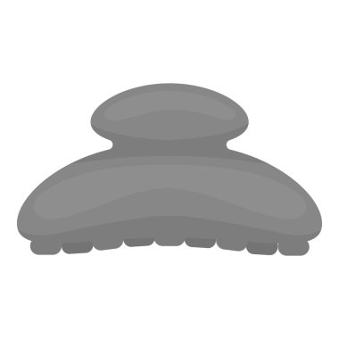 Tek renkli stil beyaz arka plan üzerinde izole simgesinde tarak. Hairdressery sembol stok vektör çizim.