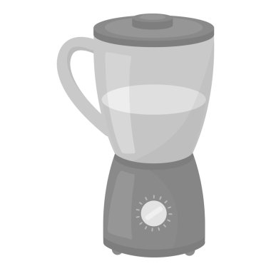 Tek renkli stil beyaz arka plan üzerinde izole blender simgesini. Ev aleti sembol stok vektör çizim.