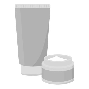 Vücut beyaz arka plan üzerinde izole tek renkli stil simgesinde kremler. Sembol stok vektör çizim kadar yapmak.