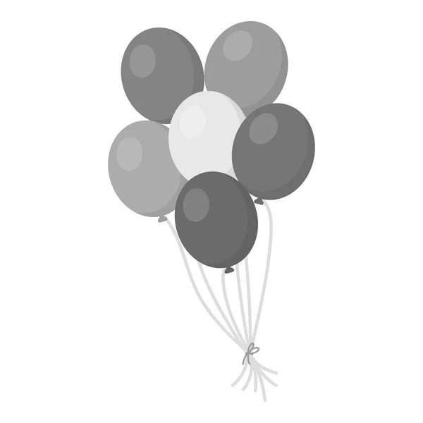 Ballon-Ikone monochrom. eine schwule Ikone aus der großen Minderheit, homosexuell monochrom. — Stockvektor