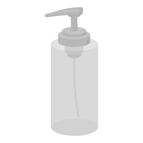 Lotion ikonen i svartvit stil isolerad på vit bakgrund. Hairdressery symbol lager vektorillustration. — Stock vektor