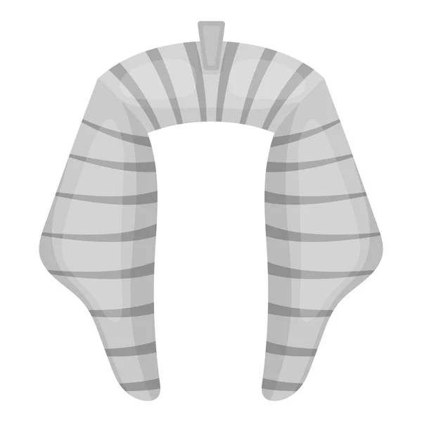 Εικονίδιο Nemes σε μονόχρωμη στυλ που απομονώνονται σε λευκό φόντο. Εικονογράφηση διάνυσμα απόθεμα σύμβολο καπέλα. — Διανυσματικό Αρχείο