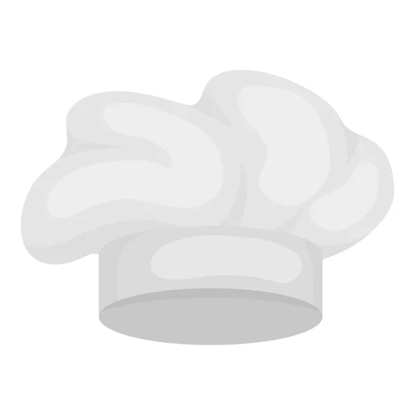 Chefs Icono sombrero en estilo monocromo aislado sobre fondo blanco. Sombreros símbolo stock vector ilustración . — Archivo Imágenes Vectoriales