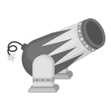 Beyaz arka plan üzerinde izole monokrom tarzı Sirk topu simgesi. Sirk sembolü stok vektör illüstrasyon.