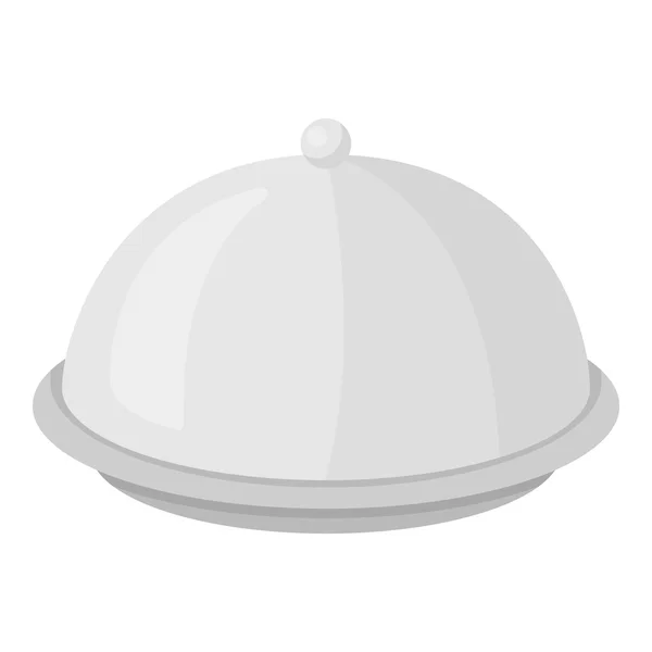 Icône cloche en style dessin animé isolé sur fond blanc. Image vectorielle de stock de symbole d'hôtel . — Image vectorielle