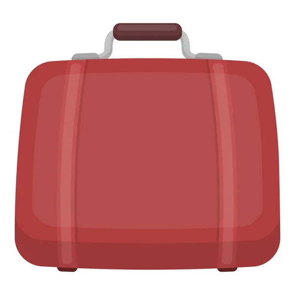 行李在白色背景上孤立的卡通风格的图标。酒店标志股票矢量图. — 图库矢量图片
