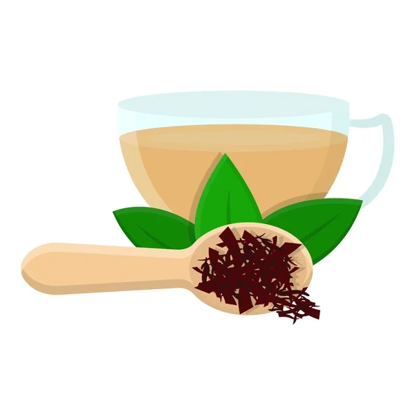 Taza de té icono en estilo de dibujos animados aislado sobre fondo blanco. India símbolo stock vector ilustración . — Vector de stock