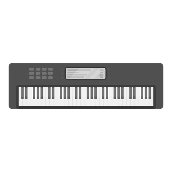 Synthesizer icon in cartoon style isolated on white background. Musical instruments symbol stock vector illustration — Stock Vector