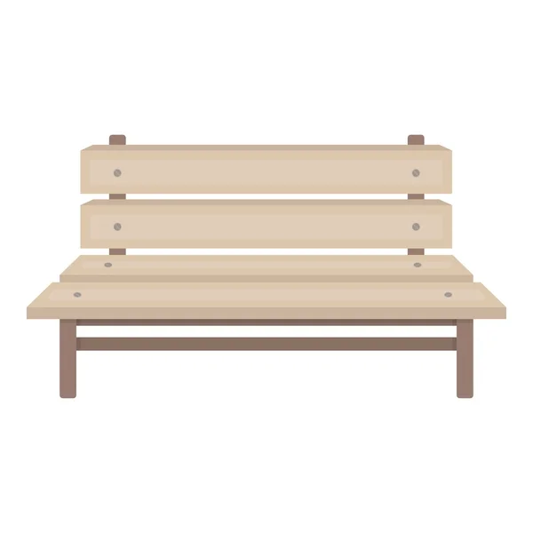 Ikon bench dalam gaya kartun diisolasi pada latar belakang putih. Ilustrasi vektor stok simbol taman . - Stok Vektor