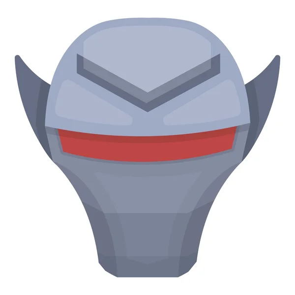 Значок шолома Супергероїв у мультиплікаційному стилі ізольовано на білому тлі. Супергерої маски символ запасу Векторні ілюстрації . — стоковий вектор
