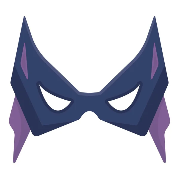 Icono de máscara ocular en estilo de dibujos animados aislado sobre fondo blanco. Superhéroes máscara símbolo stock vector ilustración . — Archivo Imágenes Vectoriales
