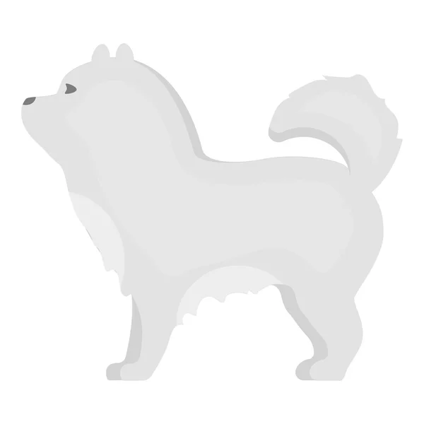 Chow-chow vector icon in monochrome style for web — Stock Vector