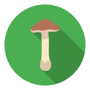 Beyaz arka plan üzerinde izole düz tarzda Toadstool simgesi. Mantar sembolü stok vektör illüstrasyon.