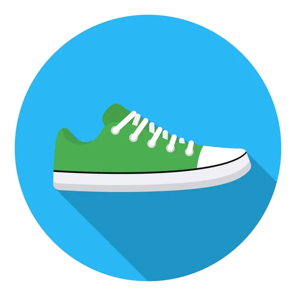 Icono de Gumshoes en estilo plano aislado sobre fondo blanco. Zapatos símbolo stock vector ilustración . — Vector de stock