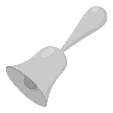 Bell simge tek renkli. Büyük okul, üniversite tek renk simgesinden tek eğitim.