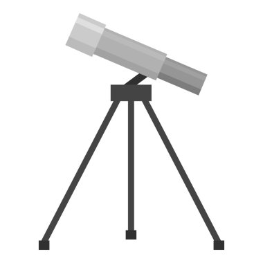 Teleskop simge tek renkli. Büyük okul, üniversite tek renk simgesinden tek eğitim.