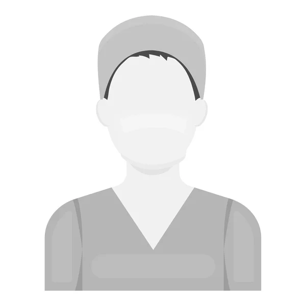 Krankenschwester-Ikone monochrom. einzelne Medizin-Ikone aus dem großen medizinischen, Gesundheitswesen monochrom. — Stockvektor