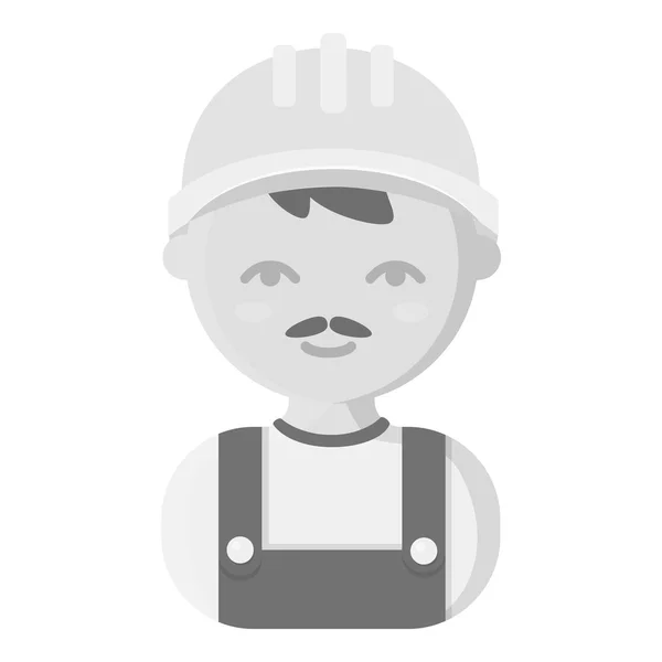 Constructor icono monocromo. Ilustración para diseño web y móvil . — Vector de stock