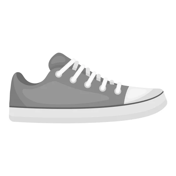 Icono de Gumshoes en estilo monocromo aislado sobre fondo blanco. Zapatos símbolo stock vector ilustración . — Archivo Imágenes Vectoriales