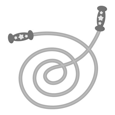 Atlama ipi tek renkli simge. Gösterim amacıyla web ve mobil tasarım.