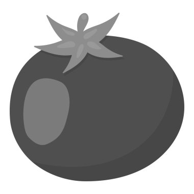 Domates simge tek renkli. Eko gıda tek renkli sebze simgesinden tek.