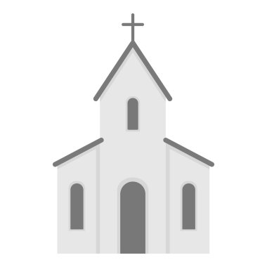 Kilise simge vektör çizim için web ve hareket eden