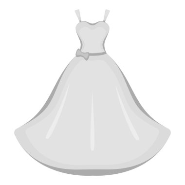 Elbise simge vektör çizim için web ve mobil, düğün