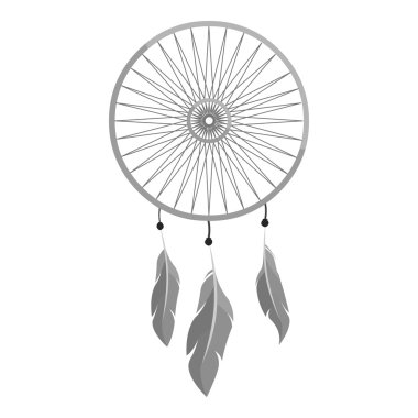 Dreamcatcher simge tek renkli. Vahşi Batı tek renkli Batı simgesinden tek.