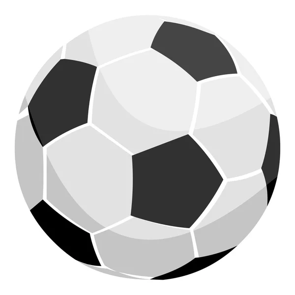 Icono de fútbol monocromo. Icono de un solo deporte de la aptitud grande, saludable, entrenamiento monocromo . — Archivo Imágenes Vectoriales