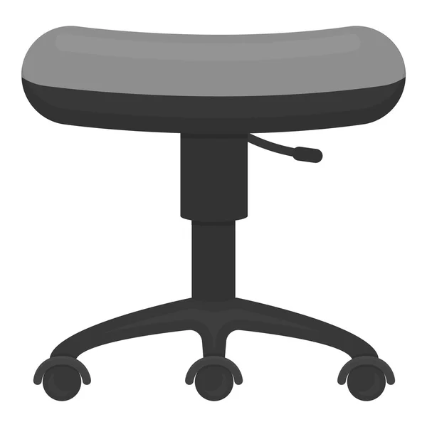 Icône roulante chaise monochrome. Icône de tatouage unique du grand studio monochrome . — Image vectorielle