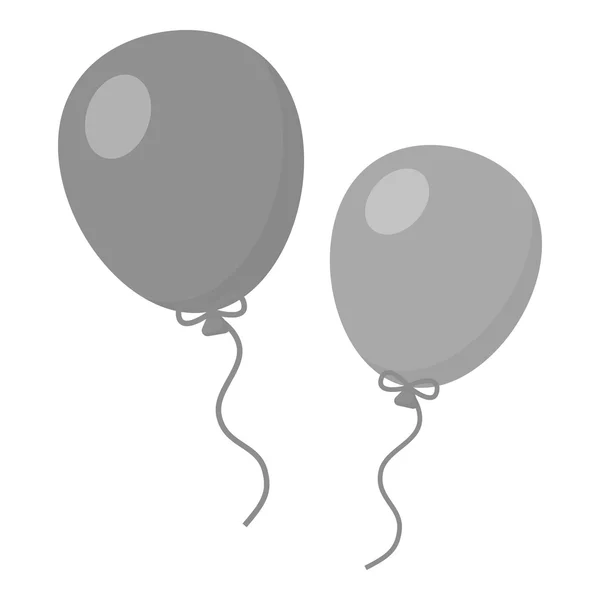 Ballon monochrom Ikone. Illustration für Web- und Mobildesign. — Stockvektor