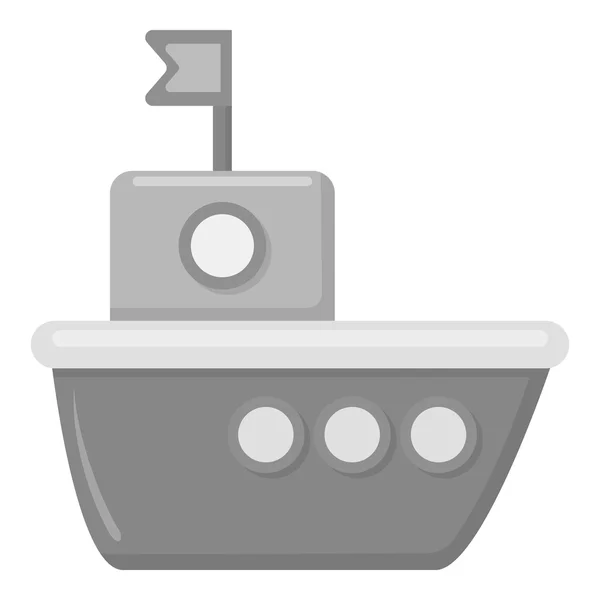 Schip monochroom pictogram. Illustratie voor het web en mobiele apparatuur. — Stockvector