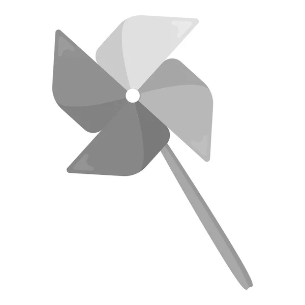 Giocattolo mulino a vento icona monocromatica. Illustrazione per web e mobile design . — Vettoriale Stock