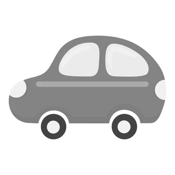 Juguete de coche icono monocromo. Ilustración para diseño web y móvil . — Vector de stock