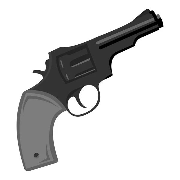 Revolver icon monochrome. Singe western icon from the wild west monochrome. — Stock Vector