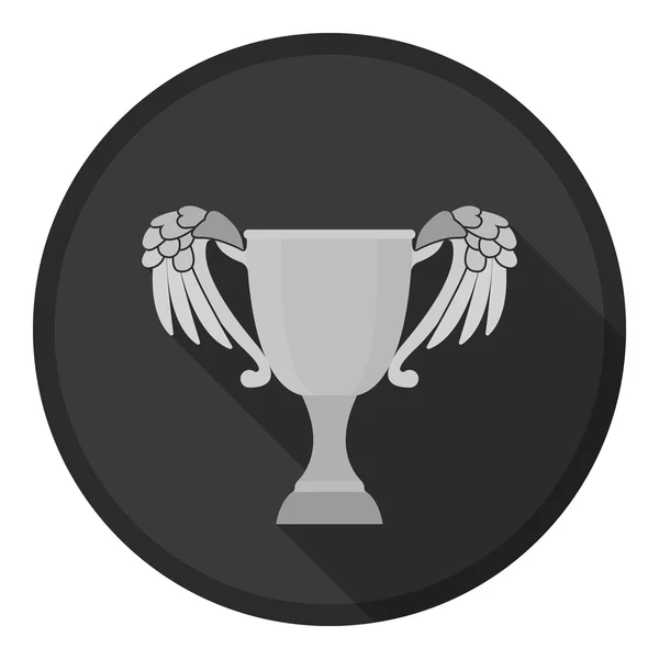 Challenge Cup-pictogram in monochrome stijl geïsoleerd op witte achtergrond. Winnaar Cup symbool voorraad vector illustratie. — Stockvector