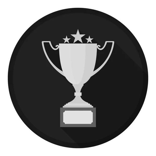 Challenge Cup ikona w stylu monochromatycznym białym tle na białym tle. Zwycięzca filiżanka symbol wektor ilustracji. — Wektor stockowy